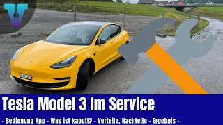 Tesla Model 3 im Service - Warum schon jetzt? Termine via App... [Deutsch 4K] | Vision E Drive #117