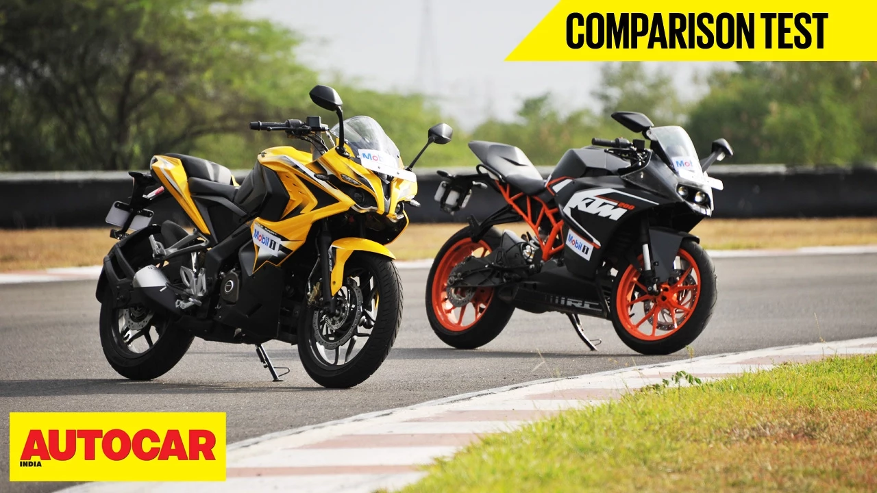 Bajaj Pulsar RS 200 VS KTM RC 200 | Comparison Test | Autocar India
