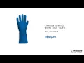 Chemical handling gloves - Blue - Size 9 video