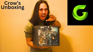 Crow's unboxing Destinies Witchwood Gamefound unboxing