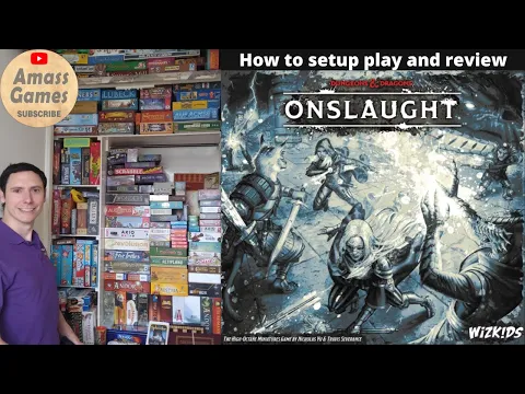 DnD Onslaught how to play Dungeons and Dragons & AmassGames two player miniatures D&D review setup