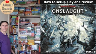 DnD Onslaught how to play Dungeons and Dragons & AmassGames two player miniatures D&D review setup