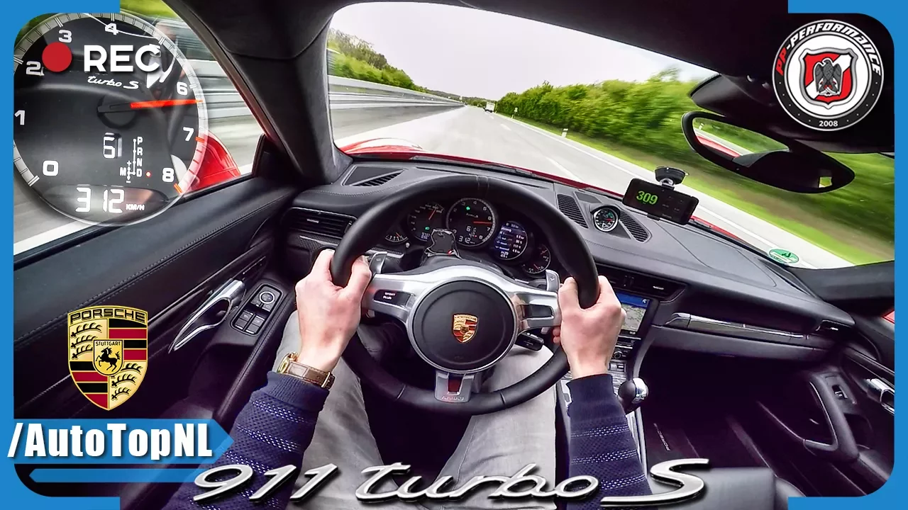 Porsche 911 Turbo S 750 HP AUTOBAHN POV 312 km/h PP Performance by AutoTopNL