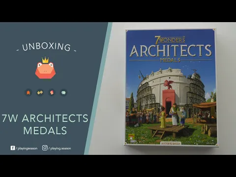 7 WONDERS ARCHITECTS: MEDALS | Unboxing