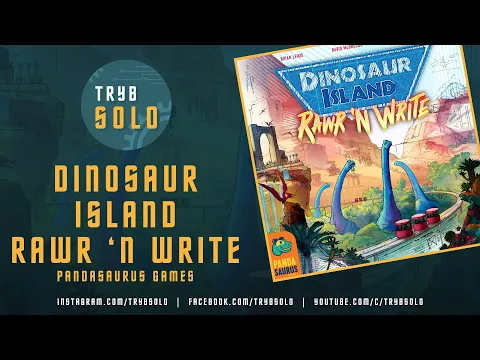 Dinosaur Island Rawr 'n Write (Pandasaurus Games) | omówienie, unboxing i pierwsze wrażenia