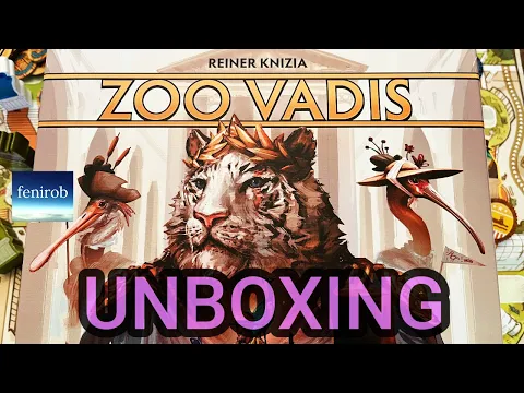 Zoo Vadis Board Game | Unboxing (No Talking)