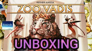 Zoo Vadis Board Game | Unboxing (No Talking)