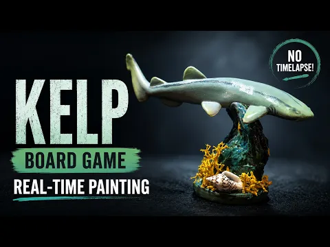 Kelp Board Game Shark | Real-Time Miniature Painting Tutorial with Lotus Thalia & Mildy