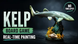 Kelp Board Game Shark | Real-Time Miniature Painting Tutorial with Lotus Thalia & Mildy