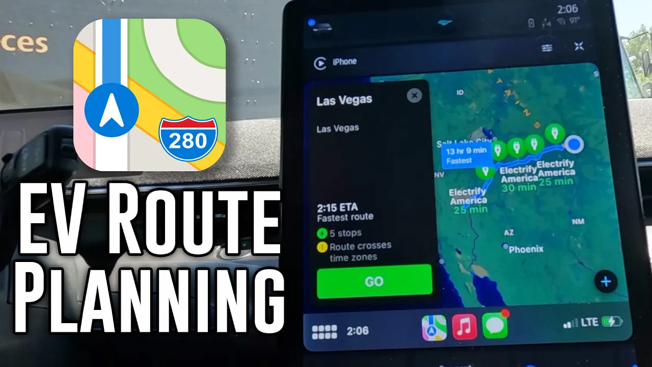 Apple Maps EV Routing - Makes road trips easy!