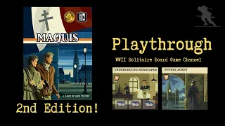 Maquis (Second Edition) - Playthrough [Underground Newspaper + Double Agent]