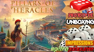 Pillars of Heracles - Prototype Unboxing & Impressions (EN) by Epitrapaizoume