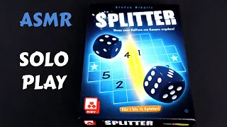 ASMR Solo Board Game Playthrough - SPLITTER (Whispering) game 2