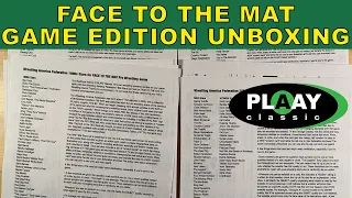 FACE TO THE MAT GAME EDITION UNBOXING | Plaay Games | Tabletop Wrestling Game