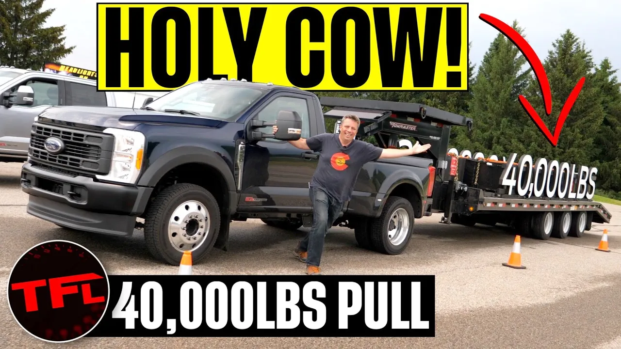 Maxed Out! Can the New, 500 Horsepower 2023 Ford F-450 Super Duty Diesel ACTUALLY Tow 40,000 Pounds?