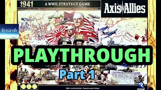 Axis & Allies: 1941 Board Game | Playthrough (2 v 2) | First Half