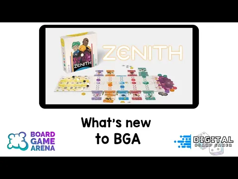 Zenith - What's New To Board Game Arena. 2 Minute overview of Zenith