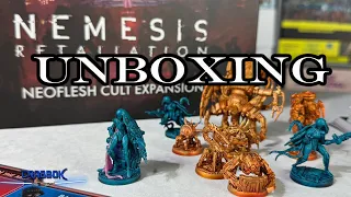 Nemesis: Retaliation - Neo Flesh Cult and Xyrians Prototype Unboxing & Miniature Showcase