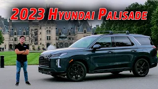 One Of The Best 3-Row Crossovers Just Got Better | 2023 Hyundai Palisade First Drive