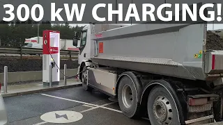 Volvo FE electric truck spotted charging