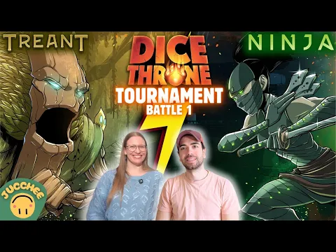 Dice Throne TOURNAMENT | How To Play + Playthrough | Treant vs Ninja [Battle 1]