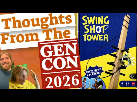 Swing Shot Tower Thoughts From Gen Con 2026 Review. Swing The Ring, Watch, Repeat.