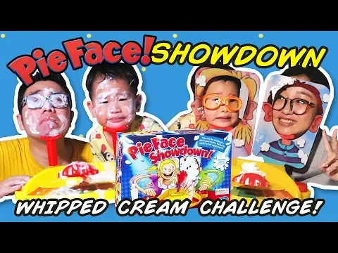 pie face game showdown challenge - SO MUCH FUN & EXCITING GAME!