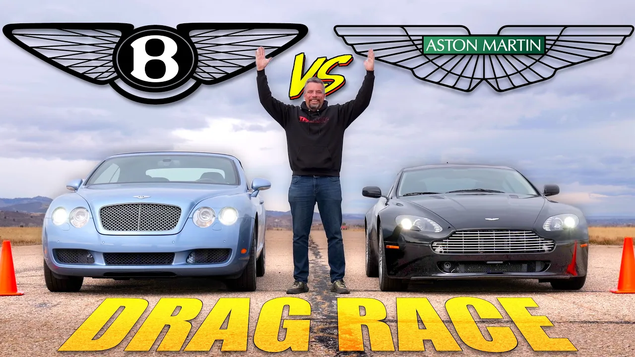 You’ll Be Surprised By The Car That Races The Loser Of This Bentley Conti vs Aston Martin Drag Race