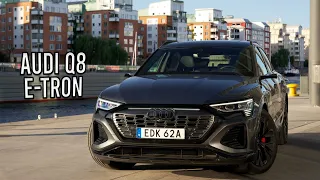 Provkörning: Nya 2024 Audi Q8 E-tron Sportback – vad är nytt? (ENG SUB)