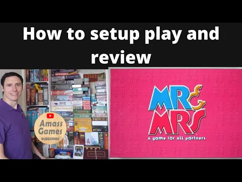 Mr and Mrs family edition party trivia friends board game how to setup play and review AmassGames