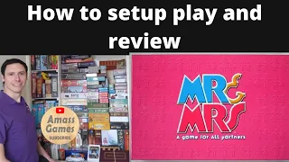 Mr and Mrs family edition party trivia friends board game how to setup play and review AmassGames