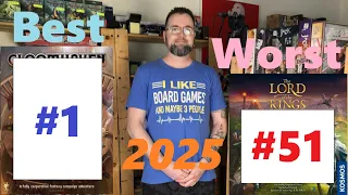 Josh Yaks about the board games of 2025: The best, the worst, and a SHOCKING most played of the year