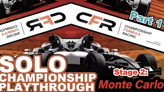 CFR Championship STAGE 2 [Monte Carlo] - SOLO with 5 AI's [Part 1/2]