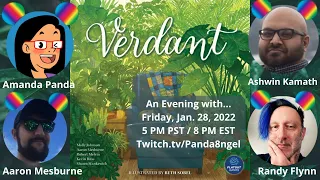 An Evening with ... Randy, Aaron, Ashwin | Verdant from Flatout Games on Tabletopia | (Twitch VOD)