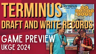 UKGE 2024: Terminus, and Draft and Write Records previews with Insideup games