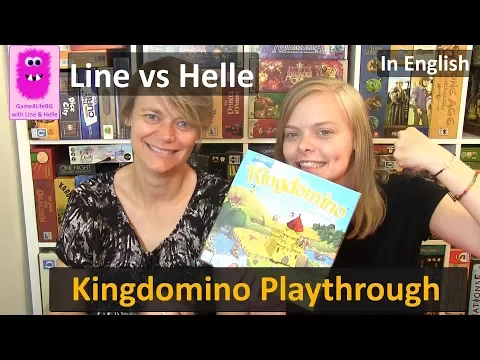 Kingdomino, Playthrough: Line vs Helle (In English, Spiel des Jahres 2017)