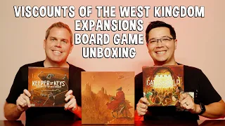 Unboxing Viscounts of the West Kingdom Expansions - Gates of Gold and Keeper of the Keys