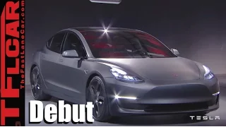 Tesla Model 3 Revealed: Debut, Facts & Figures Slide Show