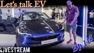(live) Let's talk EV - My first press car from Tesla, finally!