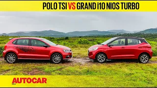 Volkswagen Polo 1.0 TSI vs Hyundai Grand i10 Nios Turbo - Unlock 1.0! | Comparison | Autocar India