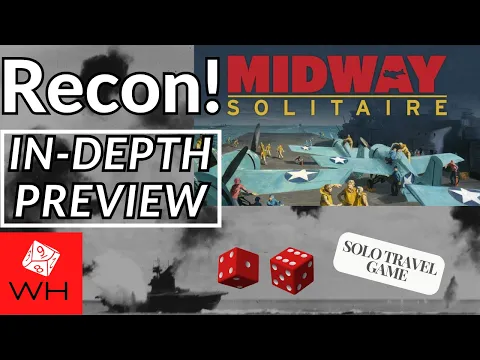 Recon! Midway Solitaire (Worthington) | WW2 | Travel Game | Preview
