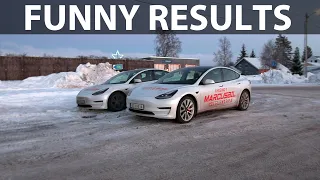 Tesla Model 3 Performance vs Long Range consumption test with @KrisRifa