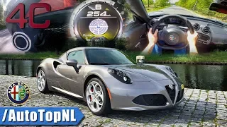 Alfa Romeo 4C | POV Exhaust SOUND Drive ACCELERATION & TOP SPEED Autobahn by AutoTopNL