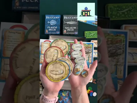 1 Minute Unboxing: Nusfjord Plus the Salmon (2020) and Plaice Expansions (2018)
