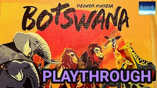 Botswana Board Game | Playthrough (3 Players)