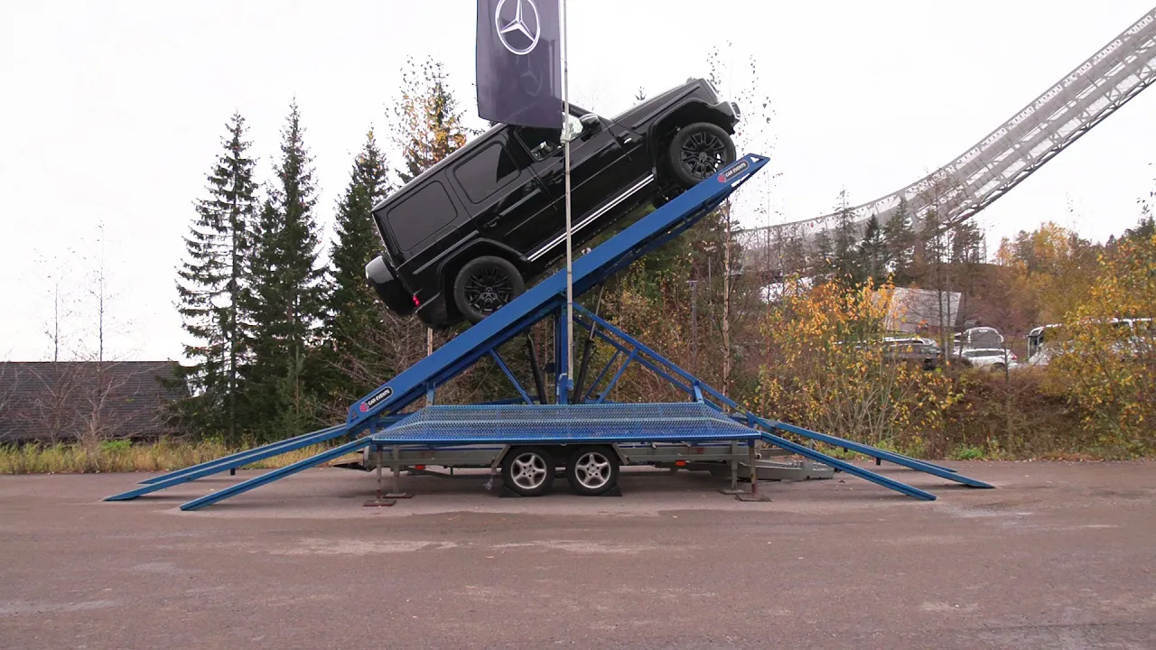 Mercedes G580 Electric Geländewagen steep hill test