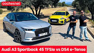 DS 4 E-Tense vs Audi A3 Sportback 45 TFSIe | Comparativo / Test / Review en español | coches.net