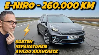 Akkuzustand im gebrauchten Kia e-Niro mit 260.000 km. Kosten, Reparaturen u.v.m. #ev #automobile