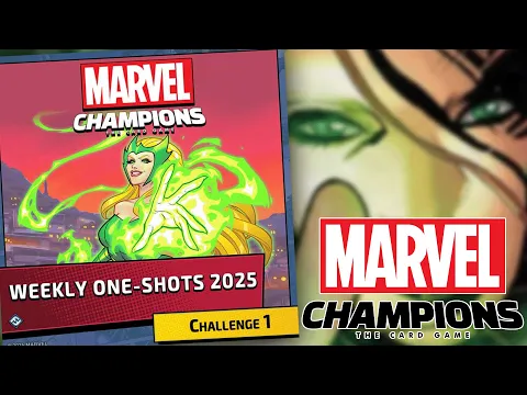 Marvel Champions One-Shot Challenge Mode - Hulkling vs Expert Enchantress Live Replay!