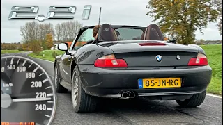 2002 BMW Z3 2.2i 100-200 SOUND & TOP SPEED on AUTOBAHN